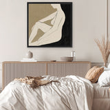 Shop Chill (Square) Canvas Art Print-Abstract, Black, Brown, Dan Hobday, Square, View All-framed wall decor artwork