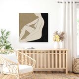 Shop Chill (Square) Canvas Art Print-Abstract, Black, Brown, Dan Hobday, Square, View All-framed wall decor artwork