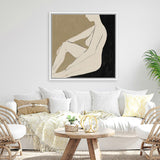 Shop Chill (Square) Canvas Art Print-Abstract, Black, Brown, Dan Hobday, Square, View All-framed wall decor artwork