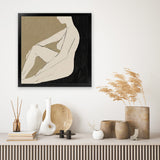 Shop Chill (Square) Art Print-Abstract, Black, Brown, Dan Hobday, Square, View All-framed painted poster wall decor artwork