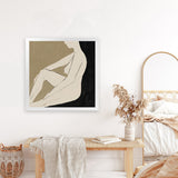 Shop Chill (Square) Art Print-Abstract, Black, Brown, Dan Hobday, Square, View All-framed painted poster wall decor artwork