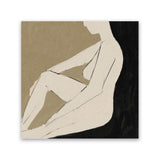 Shop Chill (Square) Canvas Art Print-Abstract, Black, Brown, Dan Hobday, Square, View All-framed wall decor artwork