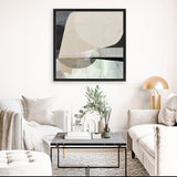 Shop Conversation (Square) Canvas Art Print-Abstract, Dan Hobday, Neutrals, Square, View All-framed wall decor artwork