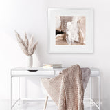 Shop Cosy 1 (Square) Art Print-Abstract, Brown, Dan Hobday, Square, View All-framed painted poster wall decor artwork