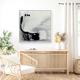 Shop Decoy 1 (Square) Canvas Art Print-Abstract, Black, Dan Hobday, Neutrals, Square, View All-framed wall decor artwork