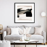 Shop Feelings (Square) Canvas Art Print-Abstract, Black, Dan Hobday, Neutrals, Square, View All-framed wall decor artwork
