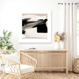 Shop Feelings (Square) Canvas Art Print-Abstract, Black, Dan Hobday, Neutrals, Square, View All-framed wall decor artwork