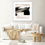 Shop Feelings (Square) Canvas Art Print-Abstract, Black, Dan Hobday, Neutrals, Square, View All-framed wall decor artwork