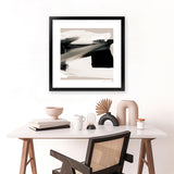 Shop Feelings (Square) Art Print-Abstract, Black, Dan Hobday, Neutrals, Square, View All-framed painted poster wall decor artwork