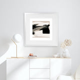 Shop Feelings (Square) Art Print-Abstract, Black, Dan Hobday, Neutrals, Square, View All-framed painted poster wall decor artwork