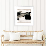 Shop Feelings (Square) Art Print-Abstract, Black, Dan Hobday, Neutrals, Square, View All-framed painted poster wall decor artwork