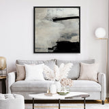 Shop Forever (Square) Canvas Art Print-Abstract, Black, Dan Hobday, Neutrals, Square, View All-framed wall decor artwork