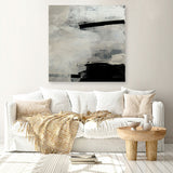 Shop Forever (Square) Canvas Art Print-Abstract, Black, Dan Hobday, Neutrals, Square, View All-framed wall decor artwork