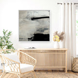 Shop Forever (Square) Canvas Art Print-Abstract, Black, Dan Hobday, Neutrals, Square, View All-framed wall decor artwork