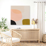 Shop Gloop (Square) Canvas Art Print-Abstract, Dan Hobday, Orange, Square, View All-framed wall decor artwork