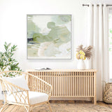 Shop Green 3 (Square) Canvas Art Print-Abstract, Dan Hobday, Green, Square, View All-framed wall decor artwork