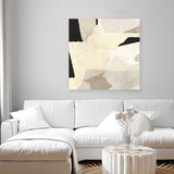 Shop Layered Abstract (Square) Canvas Art Print-Abstract, Dan Hobday, Neutrals, Square, View All-framed wall decor artwork