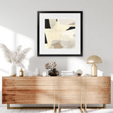 Shop Layered Abstract (Square) Art Print-Abstract, Dan Hobday, Neutrals, Square, View All-framed painted poster wall decor artwork
