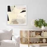 Shop Layered Abstract (Square) Art Print-Abstract, Dan Hobday, Neutrals, Square, View All-framed painted poster wall decor artwork