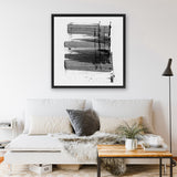 Shop Loud (Square) Canvas Art Print-Abstract, Black, Dan Hobday, Square, View All-framed wall decor artwork