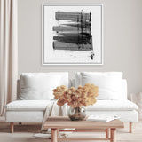 Shop Loud (Square) Canvas Art Print-Abstract, Black, Dan Hobday, Square, View All-framed wall decor artwork