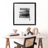 Shop Loud (Square) Art Print-Abstract, Black, Dan Hobday, Square, View All-framed painted poster wall decor artwork