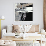 Shop Mansion (Square) Canvas Art Print-Abstract, Black, Dan Hobday, Square, View All-framed wall decor artwork