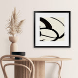 Shop Mono Brush 1 (Square) Art Print-Abstract, Black, Dan Hobday, Neutrals, Square, View All-framed painted poster wall decor artwork