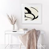 Shop Mono Brush 1 (Square) Art Print-Abstract, Black, Dan Hobday, Neutrals, Square, View All-framed painted poster wall decor artwork