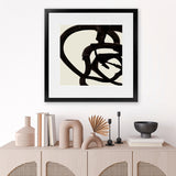 Shop Mono Brush 2 (Square) Art Print-Abstract, Black, Dan Hobday, Square, View All-framed painted poster wall decor artwork