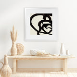 Shop Mono Brush 2 (Square) Art Print-Abstract, Black, Dan Hobday, Square, View All-framed painted poster wall decor artwork