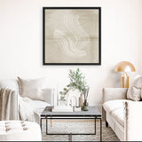 Shop Moved (Square) Canvas Art Print-Abstract, Dan Hobday, Neutrals, Square, View All-framed wall decor artwork