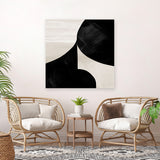 Shop Night Set 1 (Square) Canvas Art Print-Abstract, Black, Dan Hobday, Square, View All-framed wall decor artwork