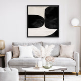 Shop Night Set 2 (Square) Canvas Art Print-Abstract, Black, Dan Hobday, Square, View All-framed wall decor artwork