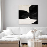 Shop Night Set 2 (Square) Canvas Art Print-Abstract, Black, Dan Hobday, Square, View All-framed wall decor artwork