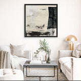 Shop Out Of Time (Square) Canvas Art Print-Abstract, Black, Dan Hobday, Neutrals, Square, View All-framed wall decor artwork