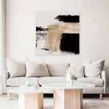 Shop Path (Square) Canvas Art Print-Abstract, Black, Brown, Dan Hobday, Square, View All-framed wall decor artwork