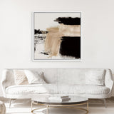 Shop Path (Square) Canvas Art Print-Abstract, Black, Brown, Dan Hobday, Square, View All-framed wall decor artwork