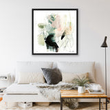 Shop Pianta (Square) Canvas Art Print-Abstract, Dan Hobday, Green, Square, View All, White-framed wall decor artwork