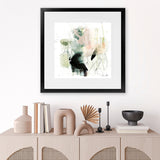 Shop Pianta (Square) Art Print-Abstract, Dan Hobday, Green, Square, View All, White-framed painted poster wall decor artwork
