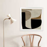 Shop Remix (Square) Art Print-Abstract, Black, Brown, Dan Hobday, Square, View All-framed painted poster wall decor artwork