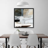 Shop Reach You (Square) Canvas Art Print-Abstract, Dan Hobday, Neutrals, Square, View All, White-framed wall decor artwork