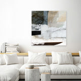 Shop Reach You (Square) Canvas Art Print-Abstract, Dan Hobday, Neutrals, Square, View All, White-framed wall decor artwork