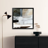 Shop Reach You (Square) Art Print-Abstract, Dan Hobday, Neutrals, Square, View All, White-framed painted poster wall decor artwork