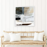 Shop Reach You (Square) Art Print-Abstract, Dan Hobday, Neutrals, Square, View All, White-framed painted poster wall decor artwork