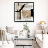 Shop Sentiment (Square) Canvas Art Print-Abstract, Brown, Dan Hobday, Square, View All-framed wall decor artwork