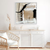 Shop Sentiment (Square) Canvas Art Print-Abstract, Brown, Dan Hobday, Square, View All-framed wall decor artwork