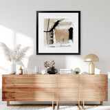 Shop Sentiment (Square) Art Print-Abstract, Brown, Dan Hobday, Square, View All-framed painted poster wall decor artwork