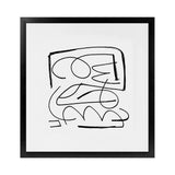 Shop Simple (Square) Art Print-Abstract, Black, Dan Hobday, Square, View All, White-framed painted poster wall decor artwork
