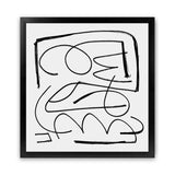 Shop Simple (Square) Art Print-Abstract, Black, Dan Hobday, Square, View All, White-framed painted poster wall decor artwork